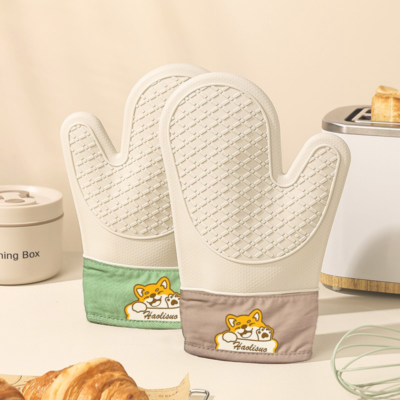 ヘビーデューティーシリコン耐熱オーブン手袋滑り止めベーキング - Oven Mitt Silicone のレビューと価格