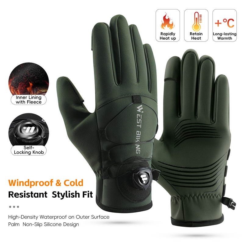 冬用バイクグローブ 磁気クイックリリース 断熱タッチスクリー - Winter Glove Insulated のレビューと価格