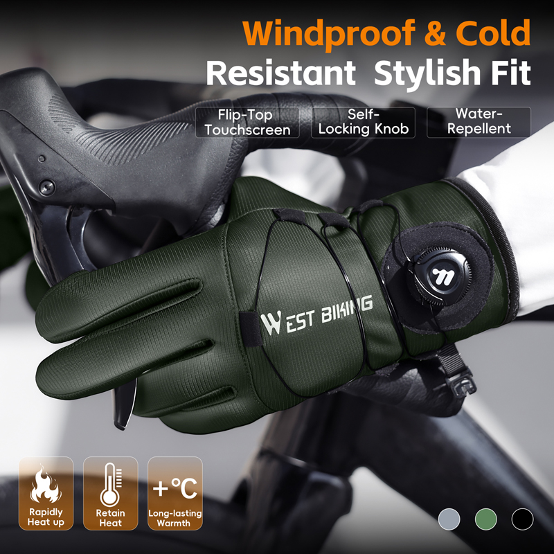 冬用バイクグローブ 磁気クイックリリース 断熱タッチスクリー - Winter Glove Insulated のレビューと価格