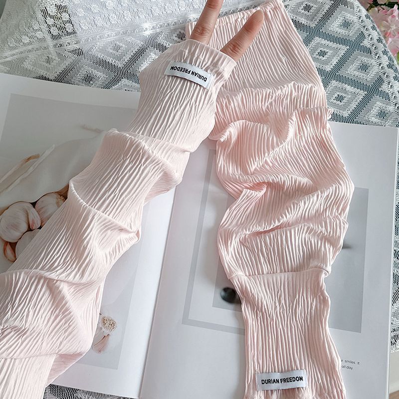 夏用ルーズアイスシルクUVカットスリーブ、フィンガーレスグロ - Fingerless Glove Knit のレビューと価格