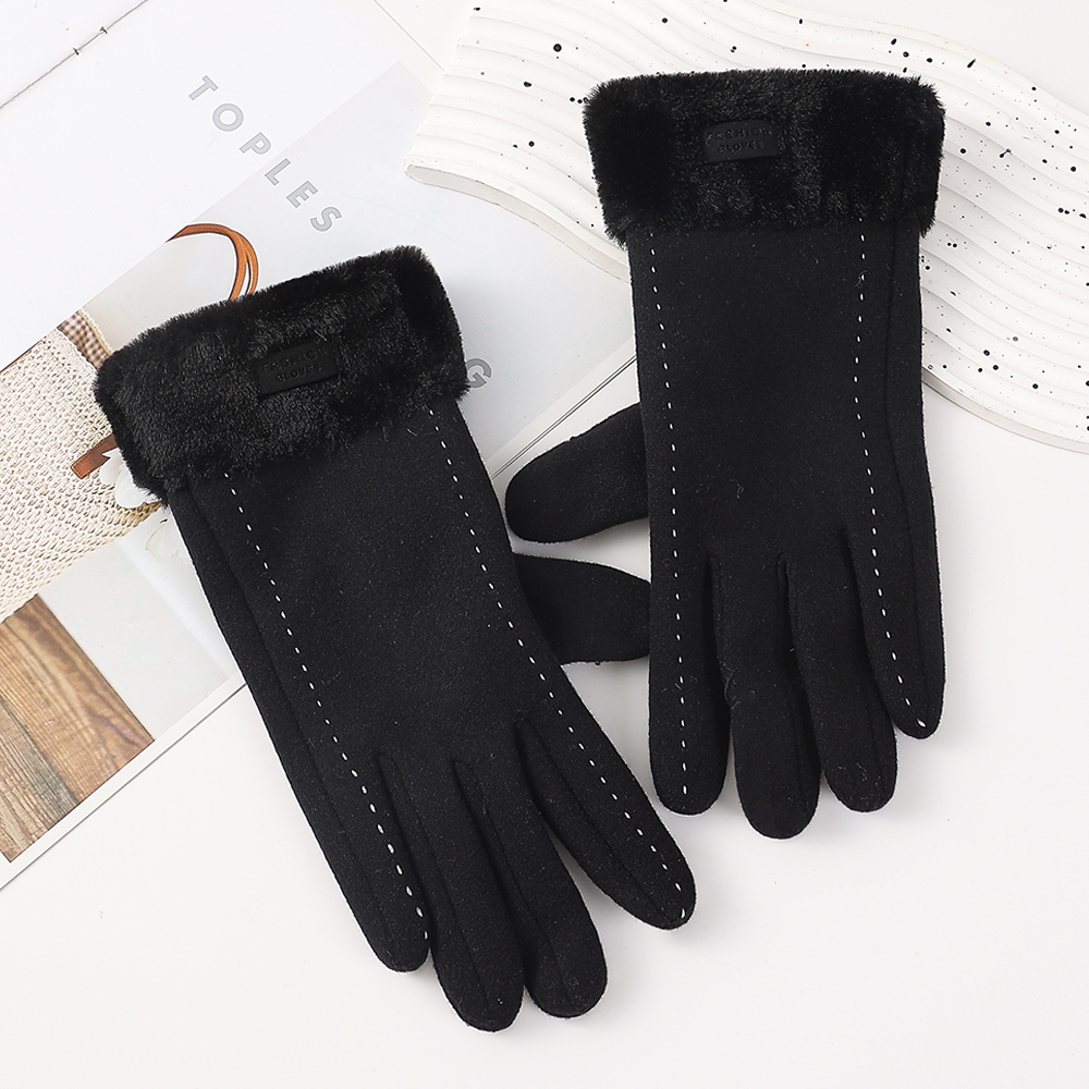 女性用フリース裏地付きタッチスクリーングローブ、ミトン、フリ - Wool Glove Lined のレビューと価格
