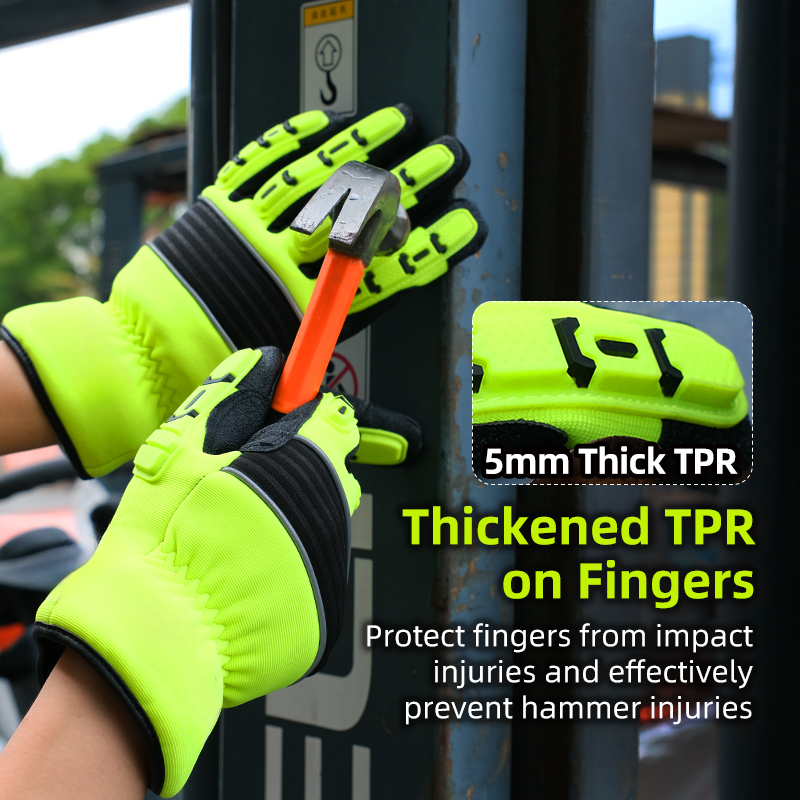5mm TPR耐衝撃性、耐寒防水安全手袋、物流・冷蔵倉庫用防 - Work Glove Impact のレビューと価格