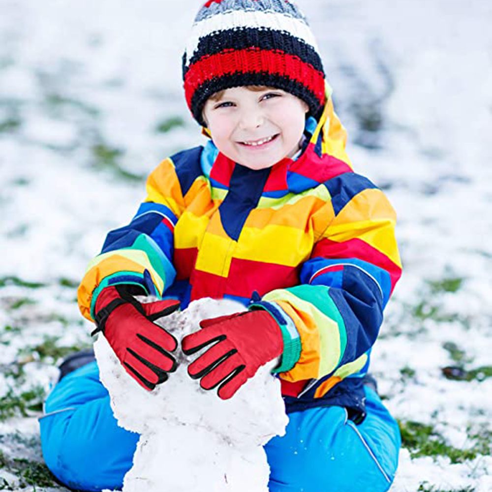 新しい子供大人の冬の雪暖かい手袋少年少女スキースノーボード防 - Ski Glove Waterproof のレビューと価格