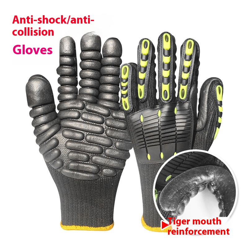 プロフェッショナル防振安全手袋 鉱山掘削用 5段階耐衝撃性  - Work Glove Impact のレビューと価格