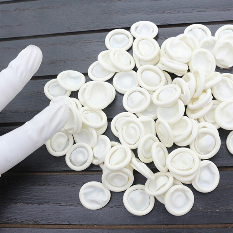 20/100 個使い捨てラテックスゴム指サックセット指先プロ - Latex Disposable Glove のレビューと価格
