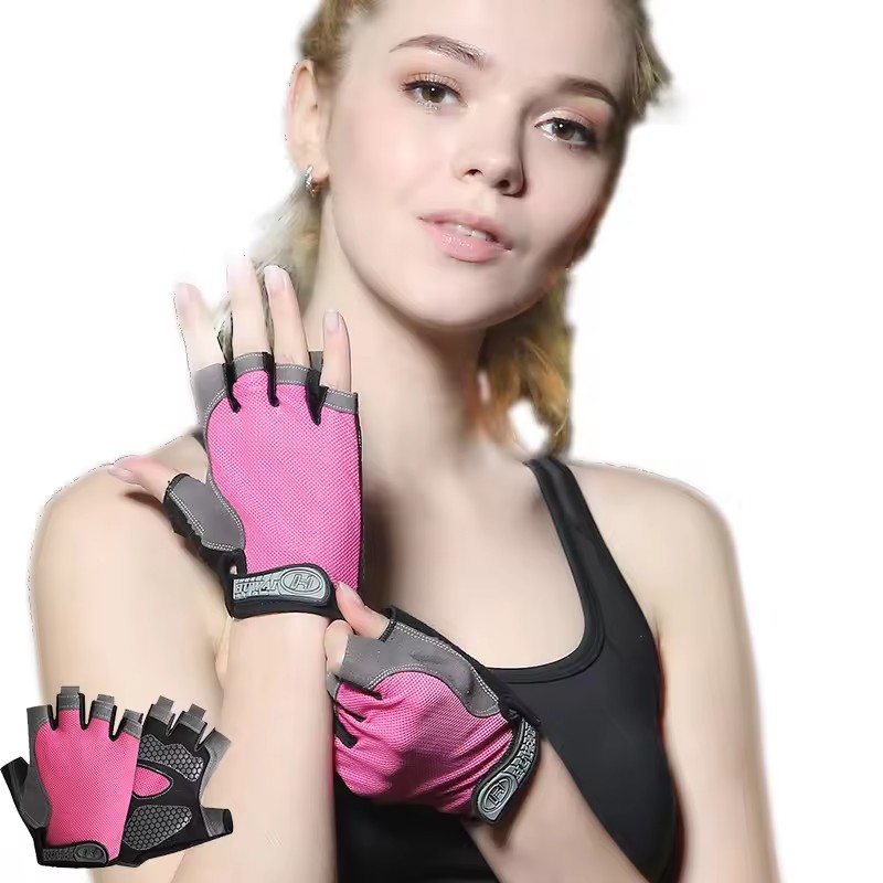 通気性のある滑り止めハーフフィンガーグローブ フィットネス  - Workout Glove Gym のレビューと価格