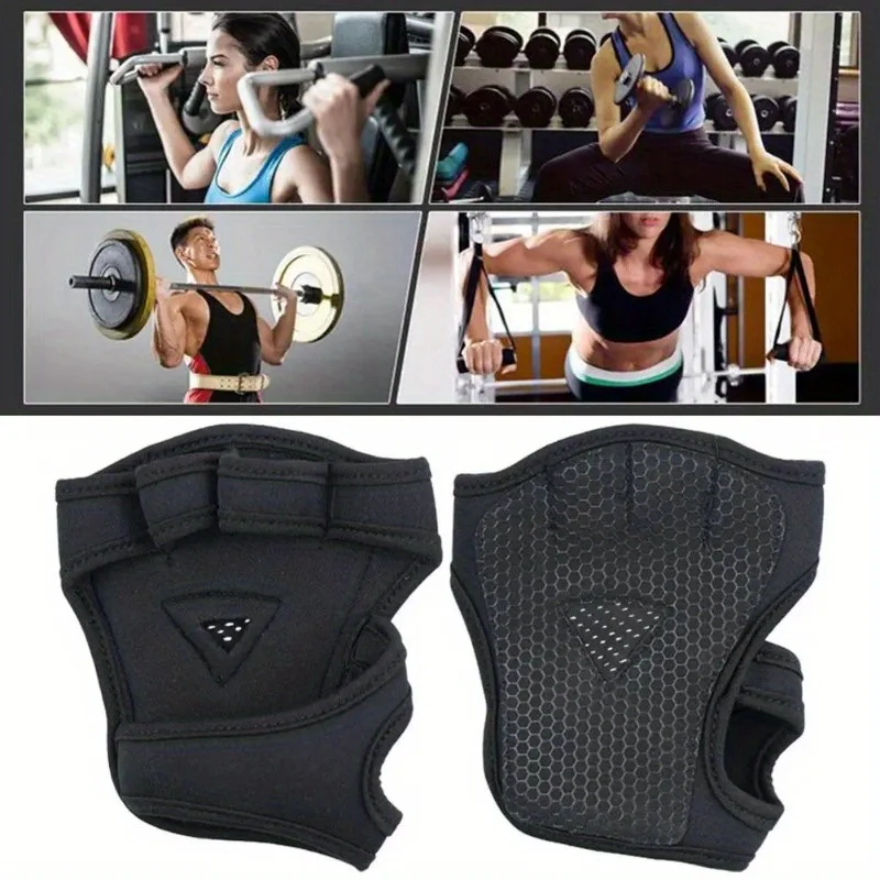 男性と女性のためのフィットネスグローブ,滑り止め,ハーフフィ - Workout Glove Gym のレビューと価格