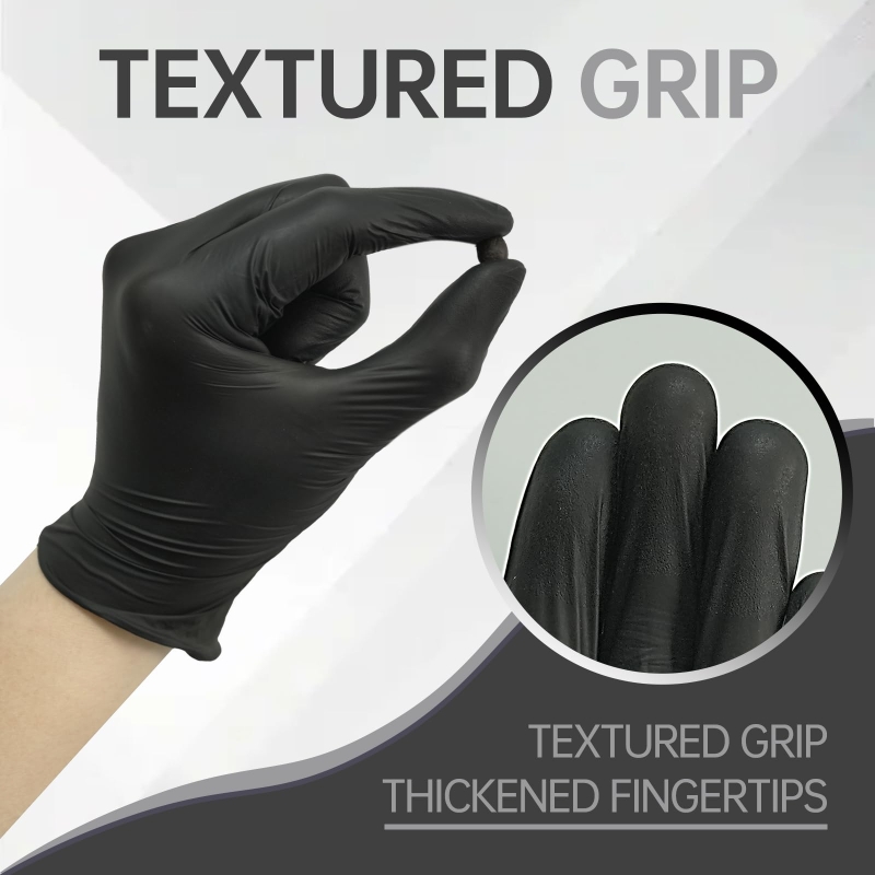 100 個黒ニトリル手袋使い捨てラテックスフリー産業安全作業 - Nitrile Mechanic Glove のレビューと価格