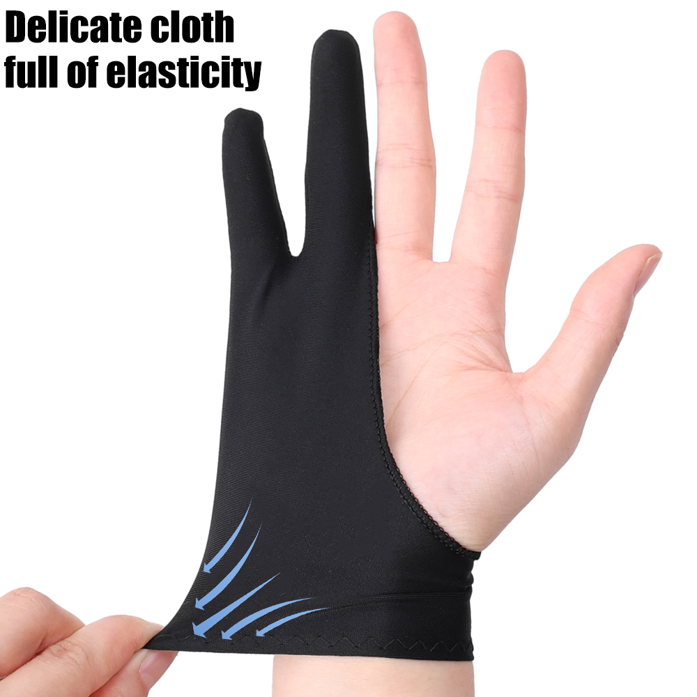 描画用手袋 パームリジェクション機能付き 2本指グローブ A - Touchscreen Glove Capacitive のレビューと価格