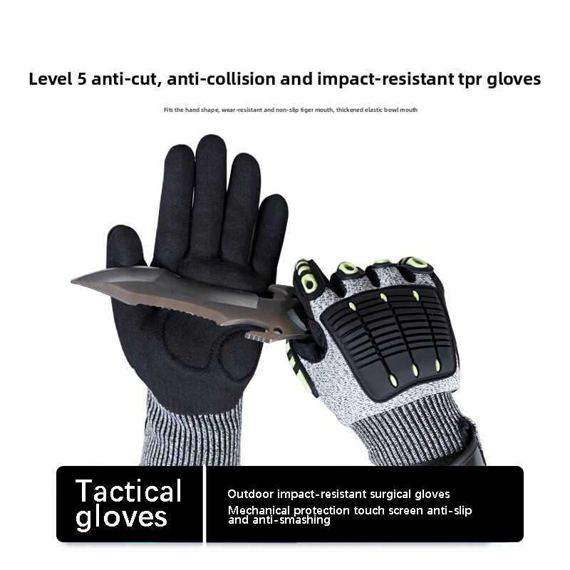 レベル5耐切創手袋 タクティカルワークグローブ TPRナック - Work Glove Impact のレビューと価格