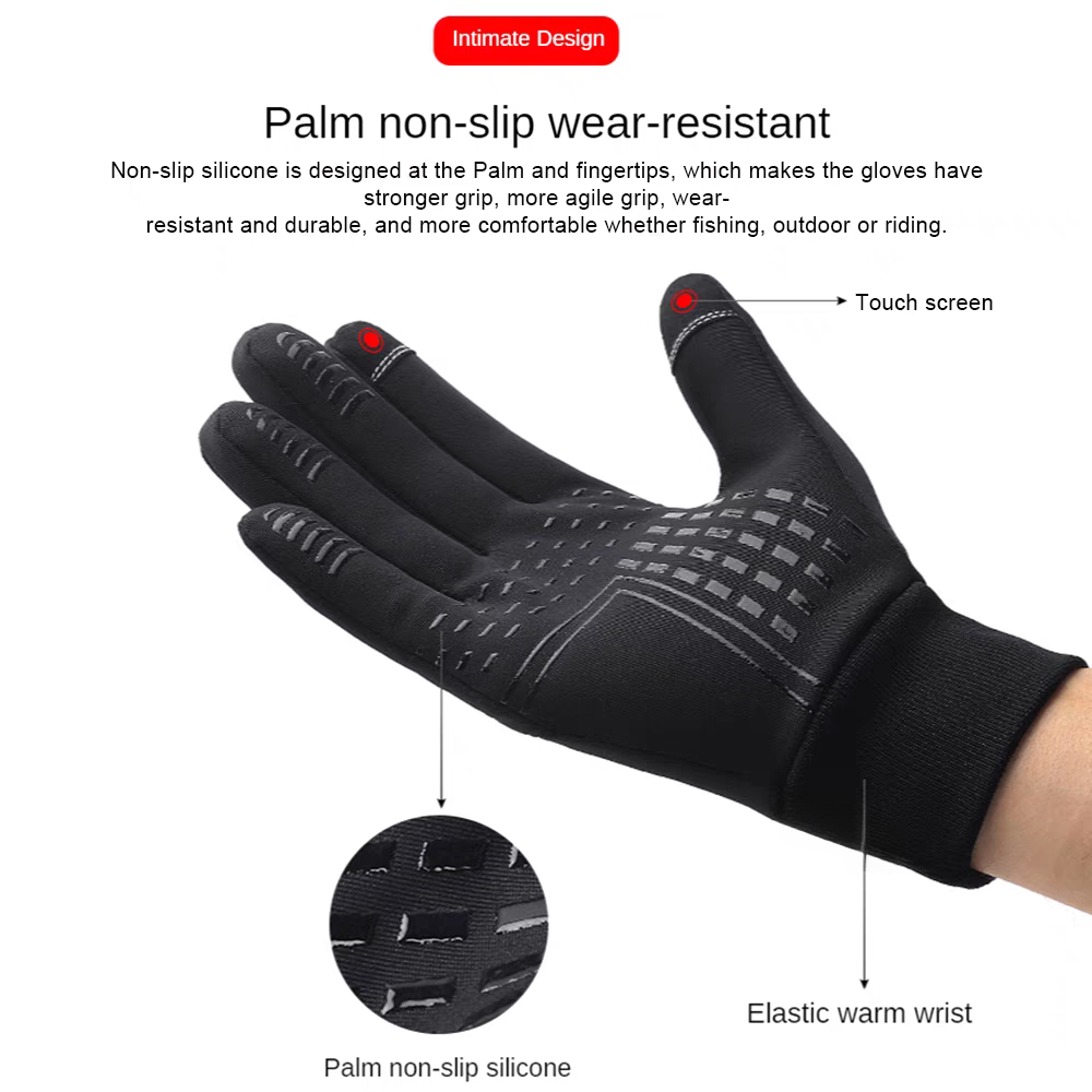 男性と女性のためのサーマルフリースグローブ、タッチスクリーン - Ski Glove Waterproof のレビューと価格